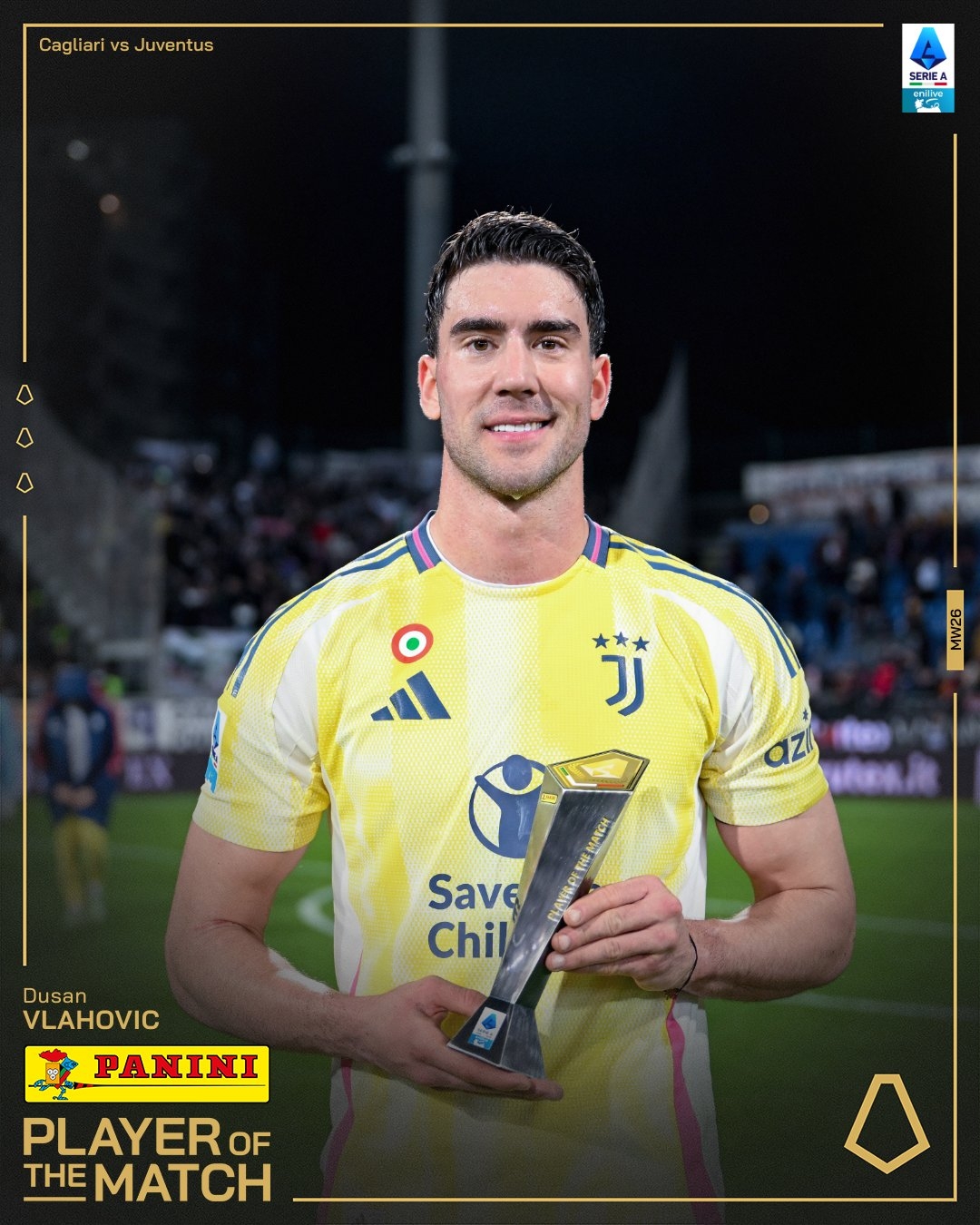  打進致勝進球！弗拉霍維奇當選尤文1-0卡利亞里全場最佳球員