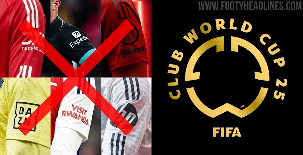  FIFA不允許世俱杯球隊(duì)有袖標(biāo)贊助，需貼上世俱杯徽標(biāo)
