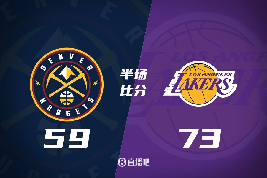  水銀瀉地的進(jìn)攻火力次節(jié)暫緩！東契奇25分 湖人半場領(lǐng)先掘金14分